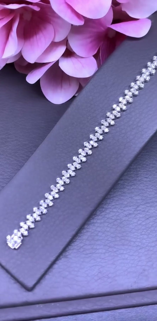 Fancy diamond bracelet