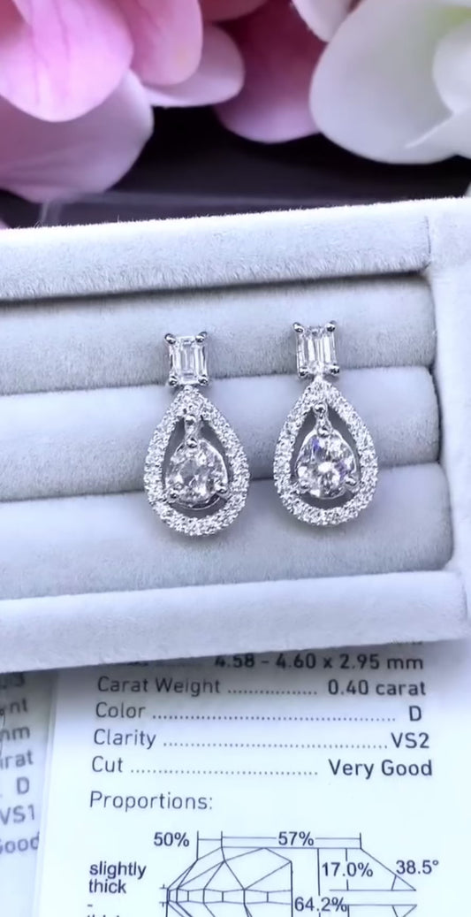 Boucles d oreilles diamants